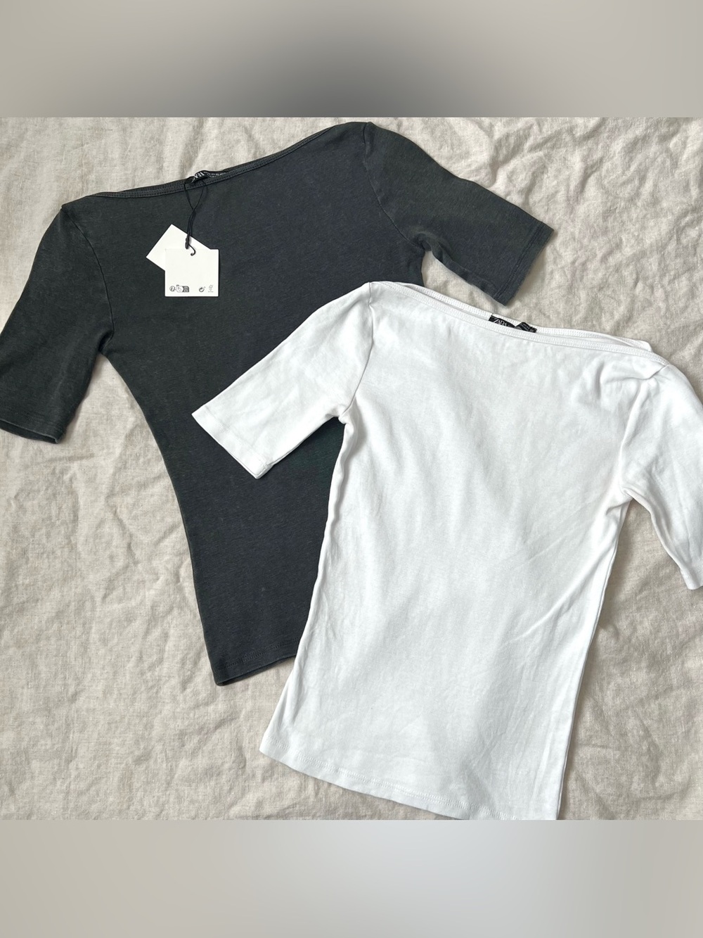 ZARA Boatneck Tops Set of 2